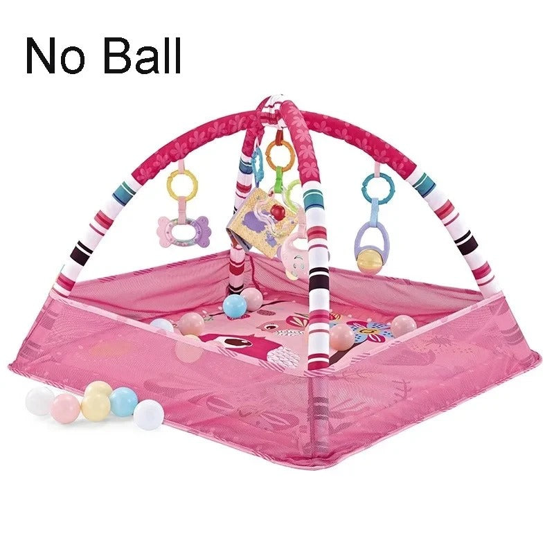 Multifunctional Baby Play Gym Mat with Music & Activity Frame