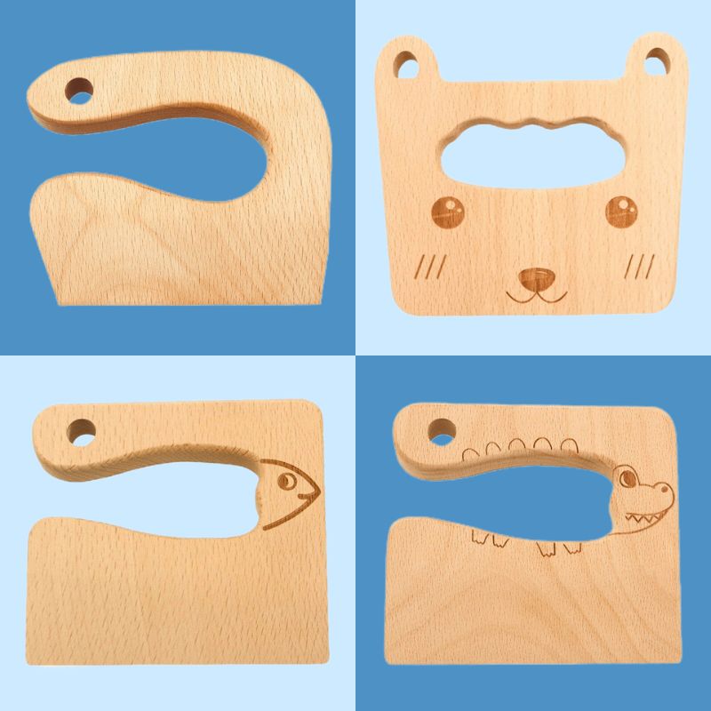 Safe Montessori Wooden Knife for Kids