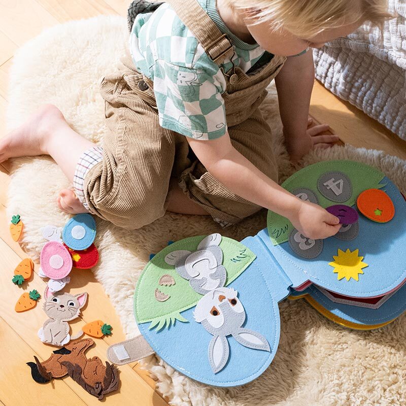 Montessori Wooden Rabbit Shape Sorting Puzzle Toy