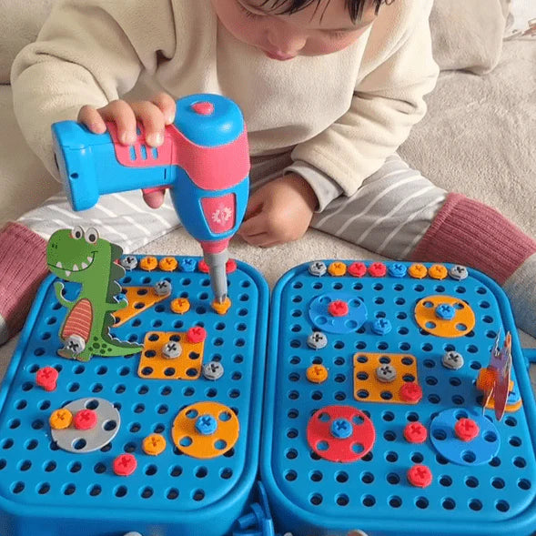 Montessori DIY Little Engineer Wooden Tool Box Set