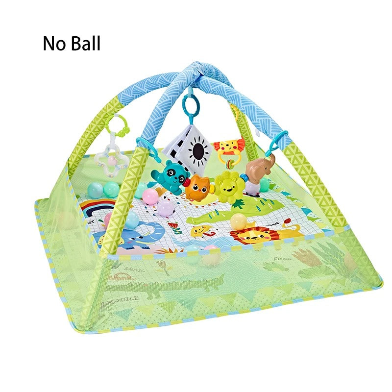 Multifunctional Baby Play Gym Mat with Music & Activity Frame
