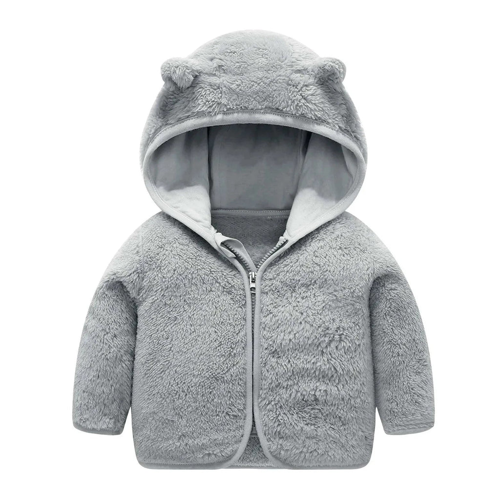 Soft Hooded Infant Winter Jacket For Babies 3-24 Months