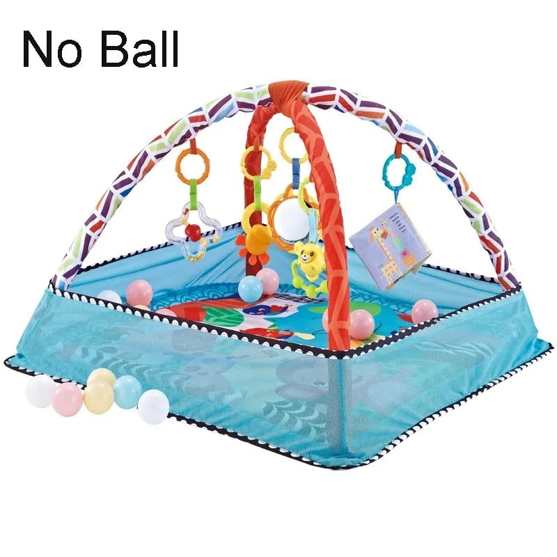 Multifunctional Baby Play Gym Mat with Music & Activity Frame