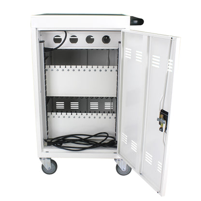 Mobile Charging Cart and Cabinet for Tablets Laptops 31+4-Device