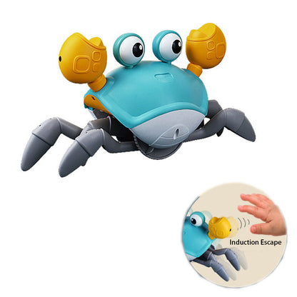 Baby Automatic Induction Escape Electric Induction Crab Can't Catch Voice-Activated Crab Crawling Toy