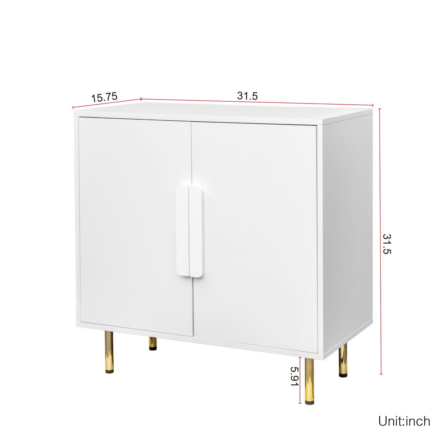 Sideboard Buffet Cabinet with Storage Modern Storage Cabinets White