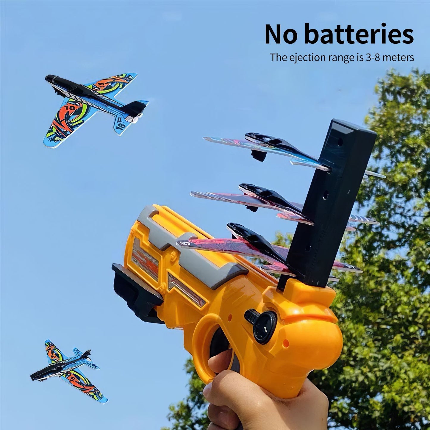 Catapult Plane Foam Air Battle One-Click Ejection Model Launchers Toy Glider Model Outdoors Toys for Children Kid And Adult