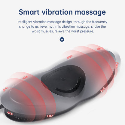 Waist Massager Lumbar Traction Inflatable Hot Compress Back Cervical Stretcher Massage Air Pressure Reduce Relief Pain