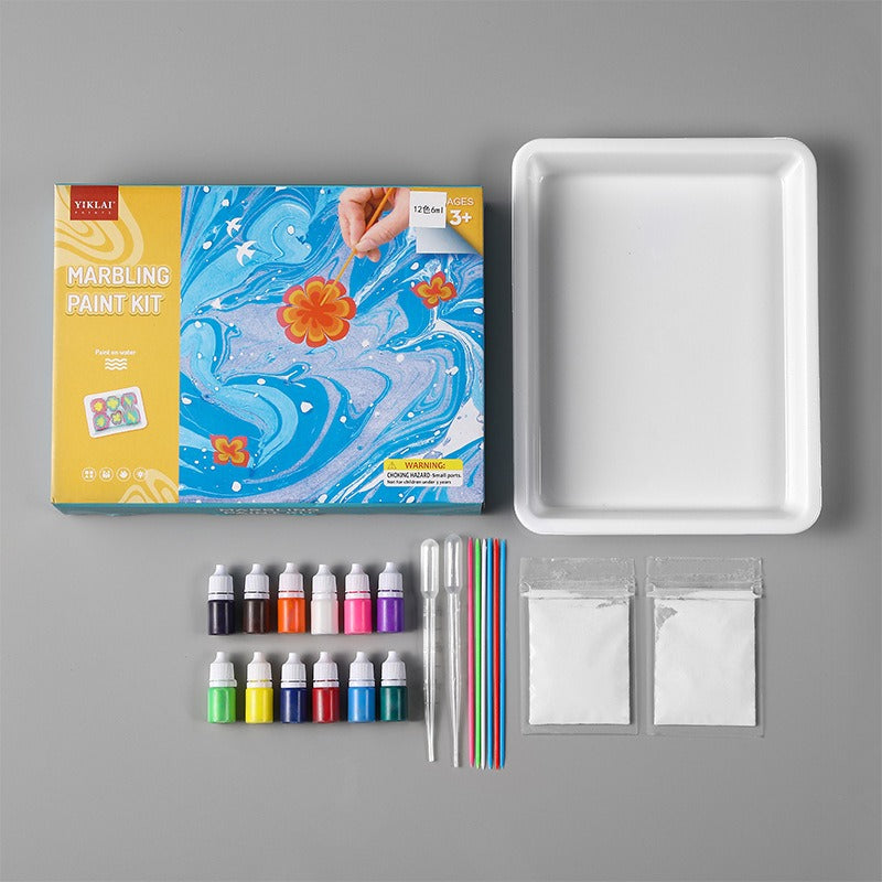 Water Marbling Paint Set™ - Colorful Water-Based Artwork - Paint Set