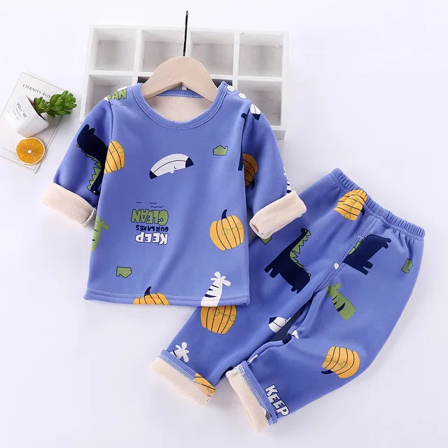 Mini Fashion™ - Cartoon Fleece Pajamas for Kids