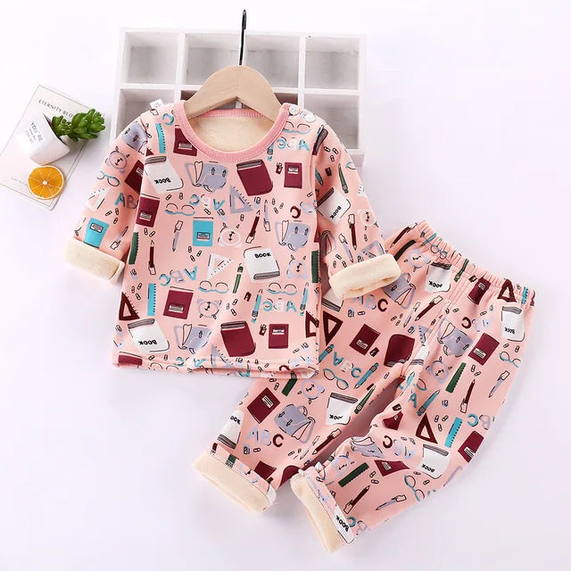 Mini Fashion™ - Cartoon Fleece Pajamas for Kids