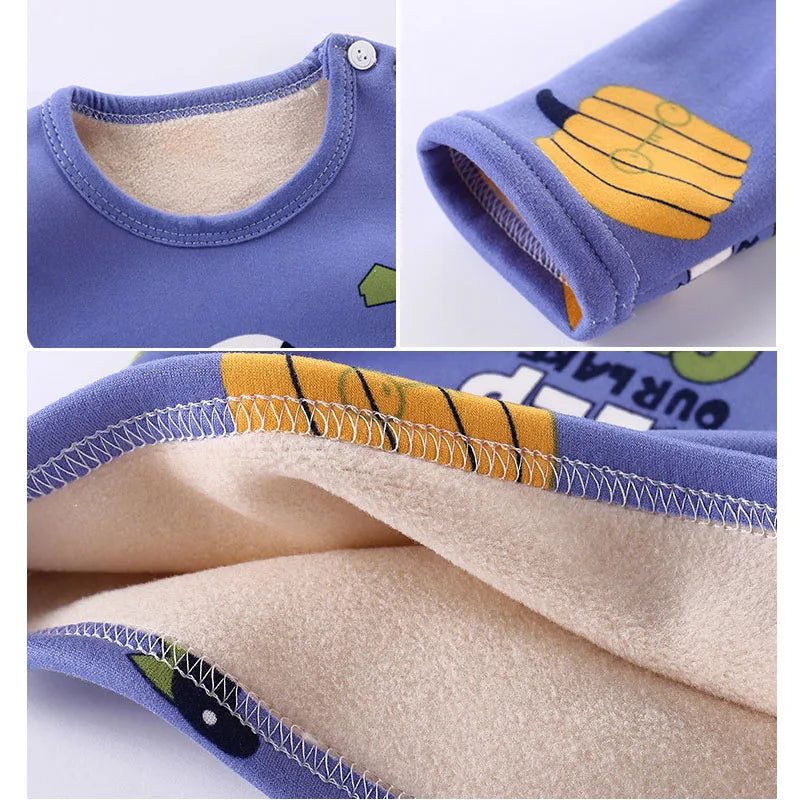 Mini Fashion™ - Cartoon Fleece Pajamas for Kids
