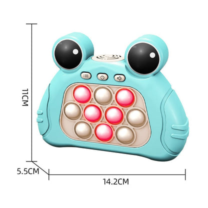 Funny Bubble Puzzle Game Machine Light Up Electronic Gaming Reliever Squeeze Toy Handle Fast Push Bubble toy