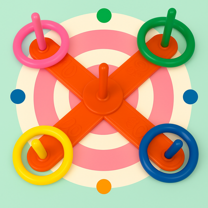Hoop Ring Toss™ – Throw and Score – Ring Toss Outdoor Play Equipment