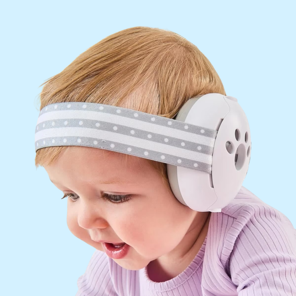 25dB Noise Reduction Baby Travel Earmuffs for Infants Foldable Compact