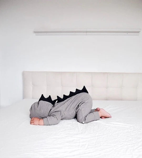 Hooded Dinosaur Baby Onesie