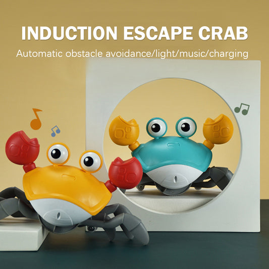 Baby Automatic Induction Escape Electric Induction Crab Can't Catch Voice-Activated Crab Crawling Toy