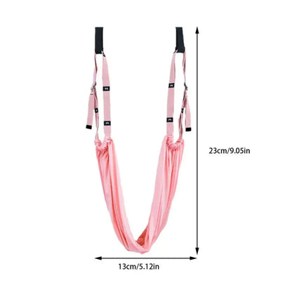 Adjustable Aerial Yoga Strap Elastic Stretch Door Hanging Yoga Belts Hammock Swing Aerial Yoga Rope Fitness Device For Women