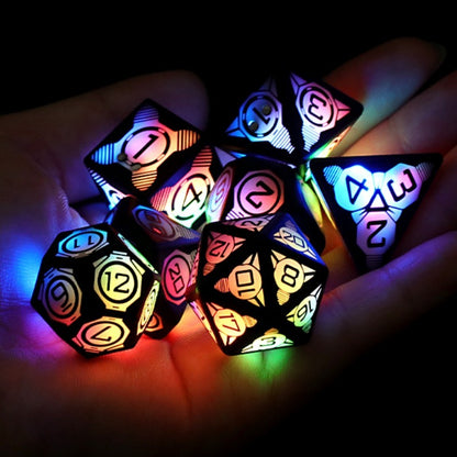 DND Light Up Dungeons and Dragons 7pcs Per Set Board Game Dice Pixels The Rechargeable Electronic LED Dice