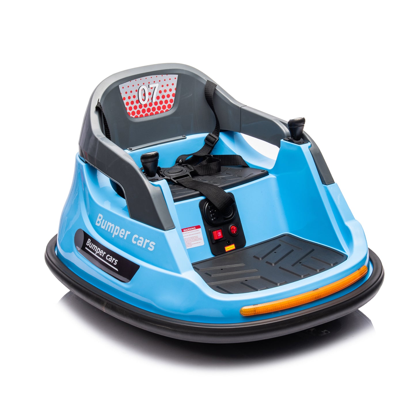 Blue 12V ride on bumper car for kids 1.5-5 Years Old Baby Bumping Toy Gifts