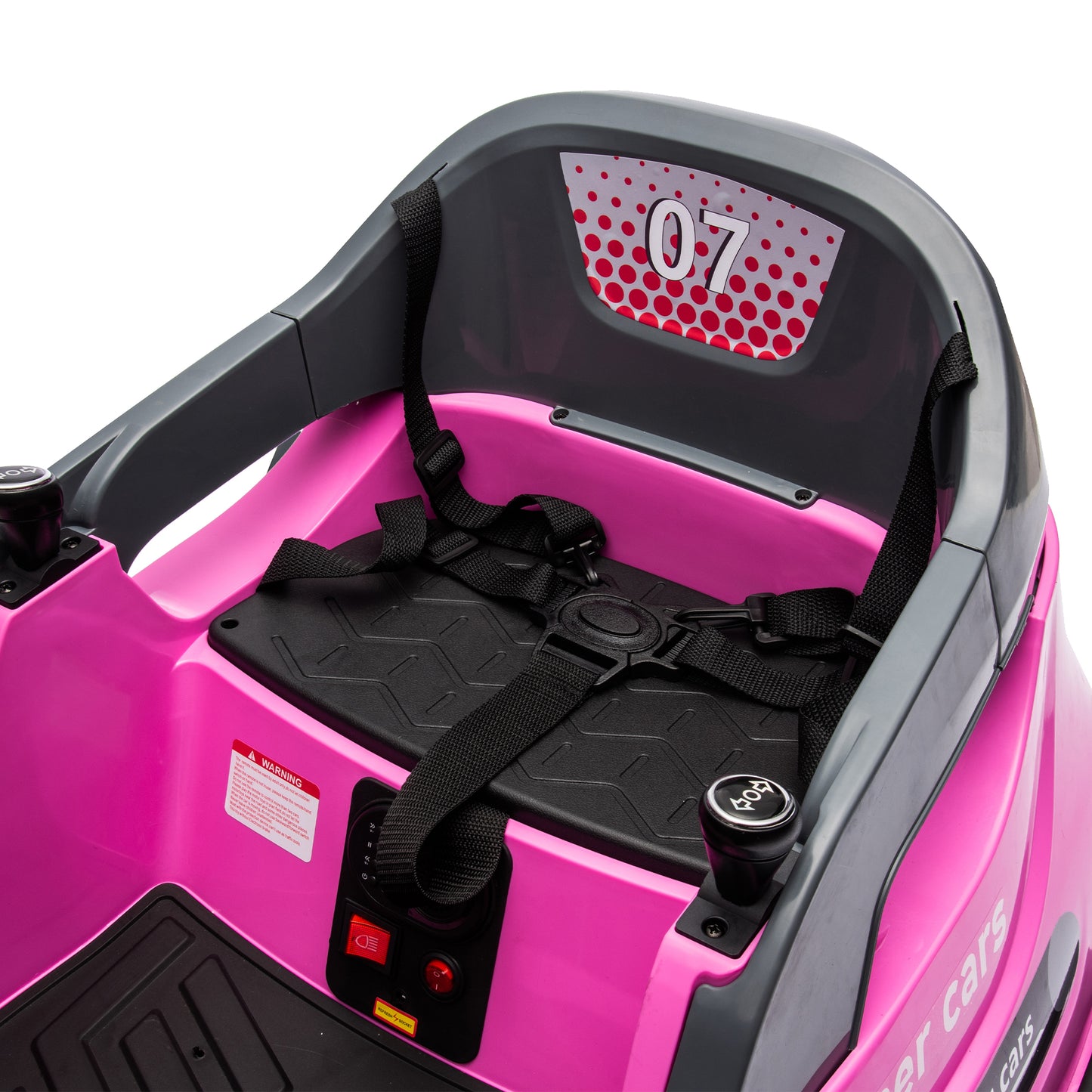 Pink 12V ride on bumper car for kids 1.5-5 Years Old Baby Bumping Toy Gifts