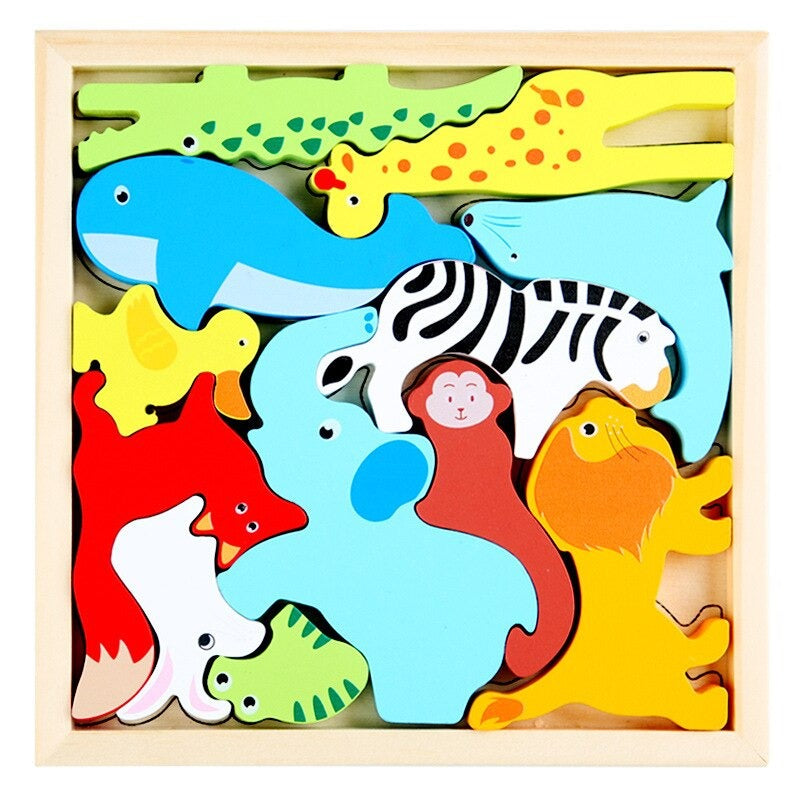Woods™ - Which figure should sit where? - Figure puzzle (2+1 FREE)