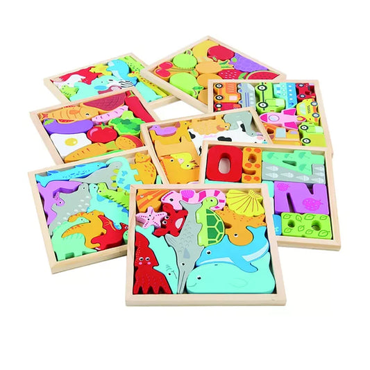 Woods™ - Which figure should sit where? - Figure puzzle (2+1 FREE)
