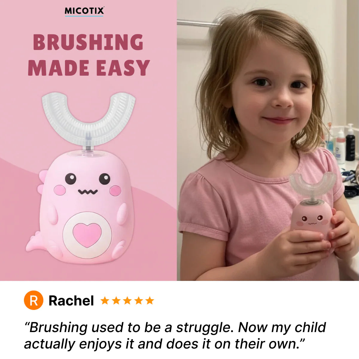 Electric Rechargeable Sonic Toothbrush for Deep Cleaning