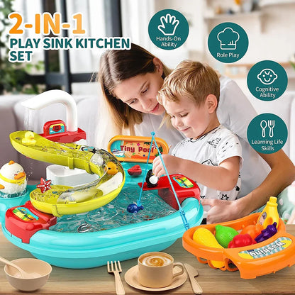 Kitchen Toy™ - Water shoes for everyone - Playset with kitchen