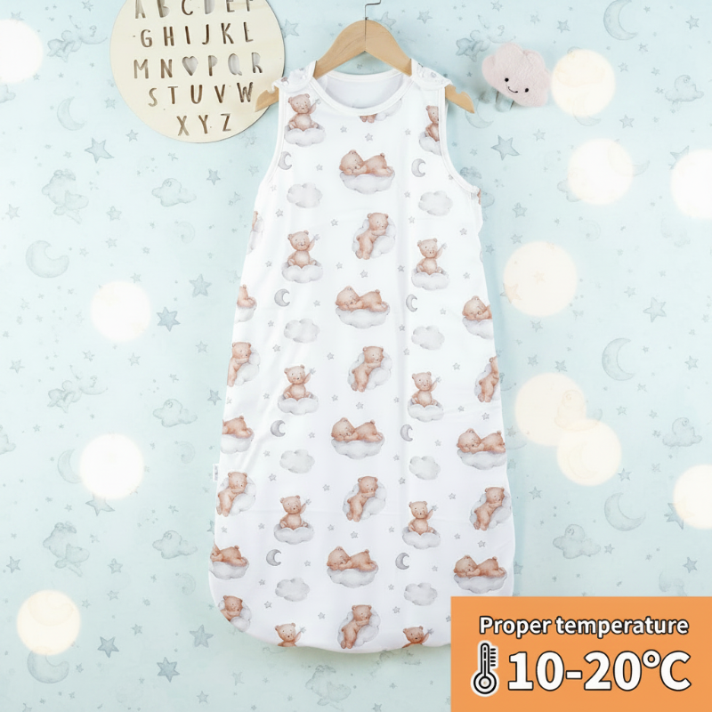 Breathable baby sleep sack for cot sleep and nursery use