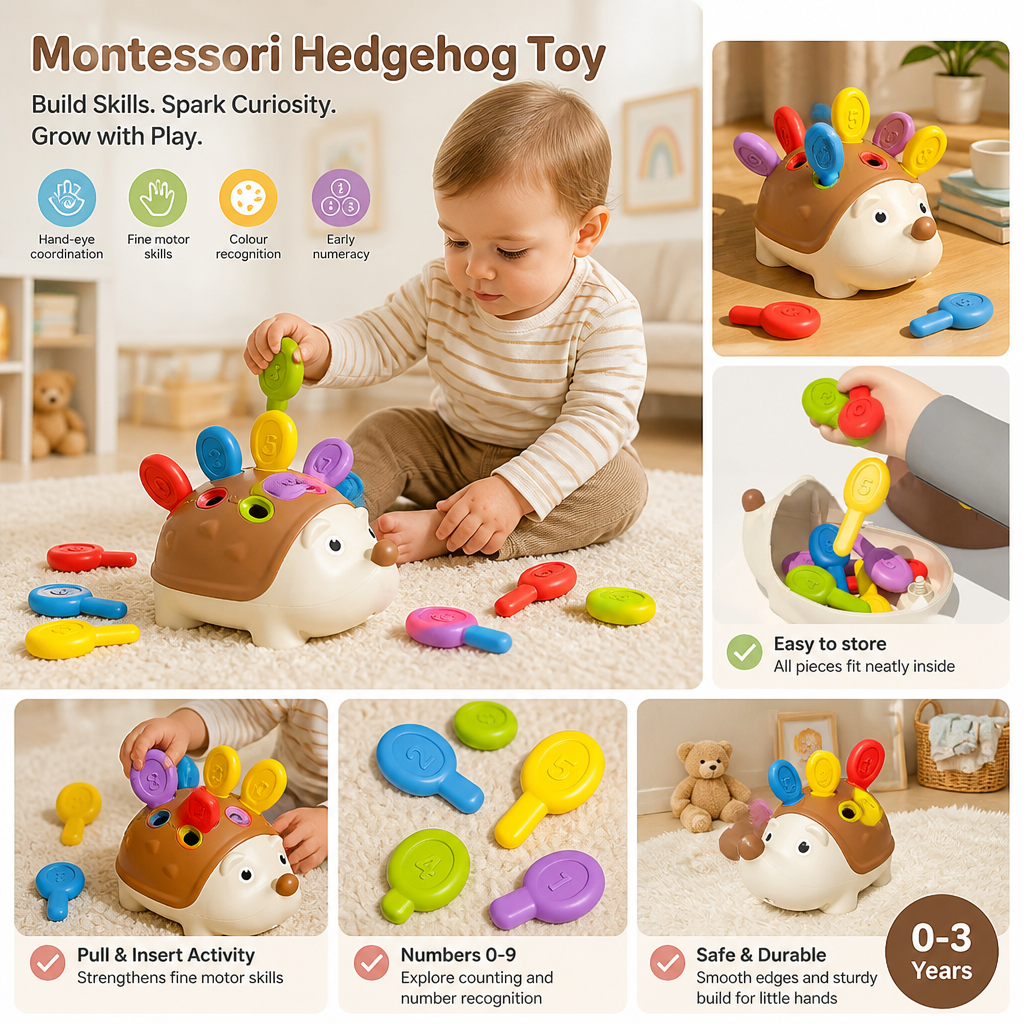 Montessori Hedgehog Toy