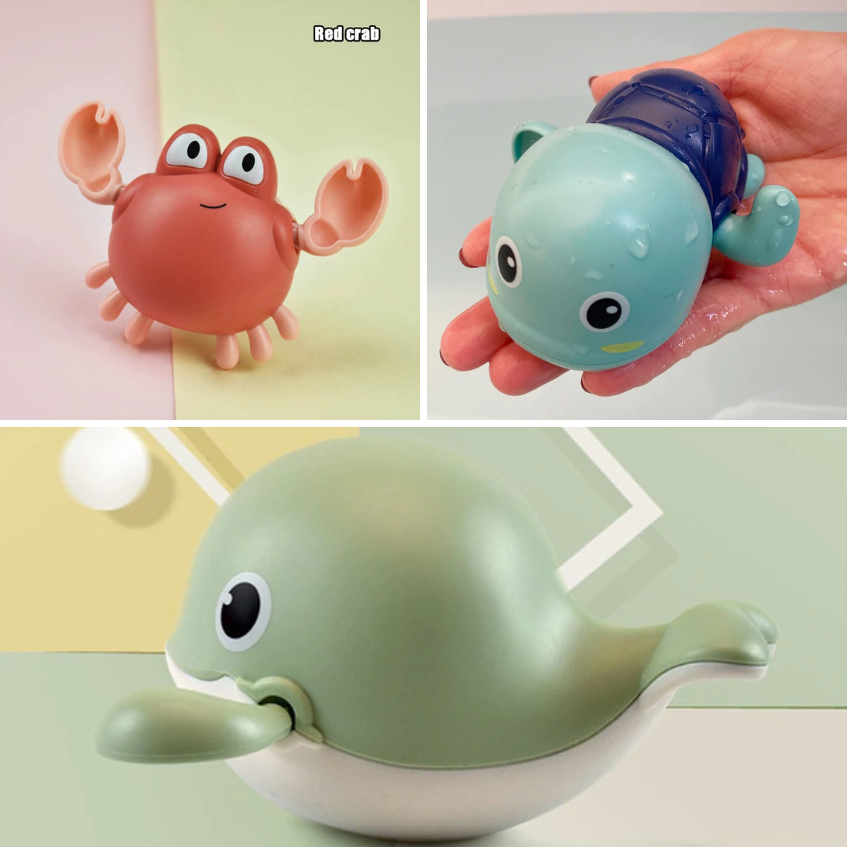 Bath Buddies™ - Endless Fun in the Bath! - Swimming Sea Creatures