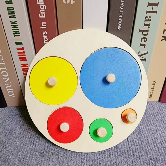 Woods™ - Puzzle for Toddlers - Geometric Montessori Puzzle with Shapes