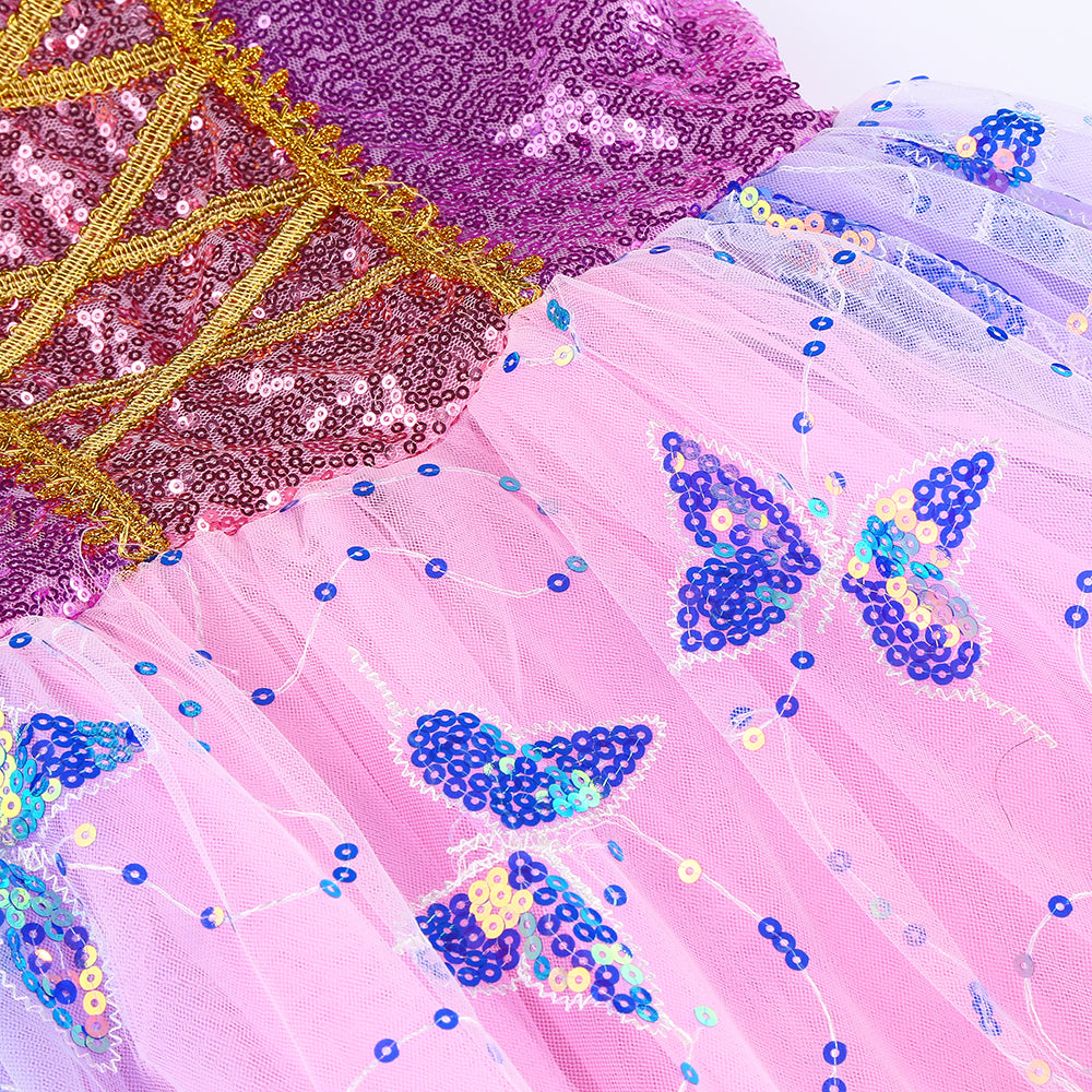 Girls Rapunzel LED Light-Up Princess Dress