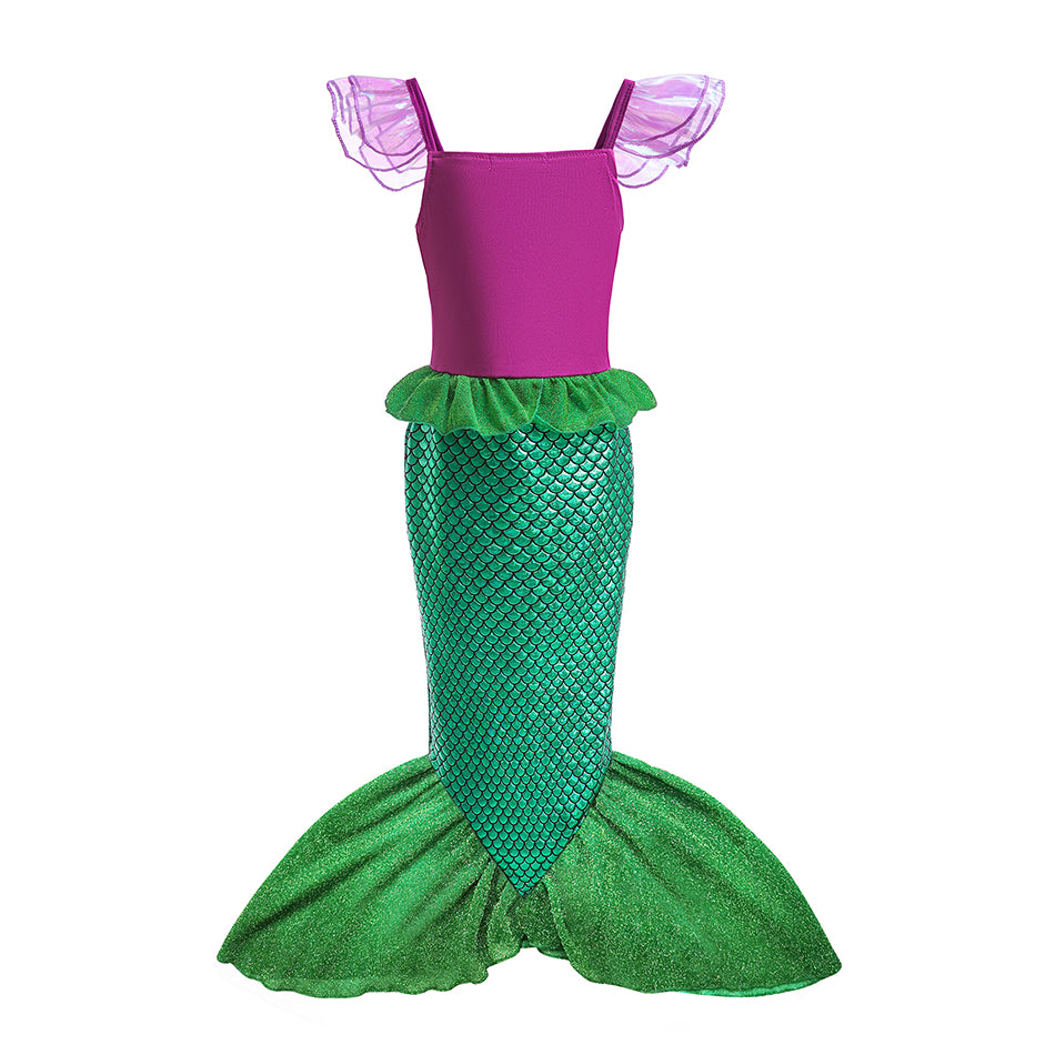 Girls Mermaid Princess Cosplay Dress