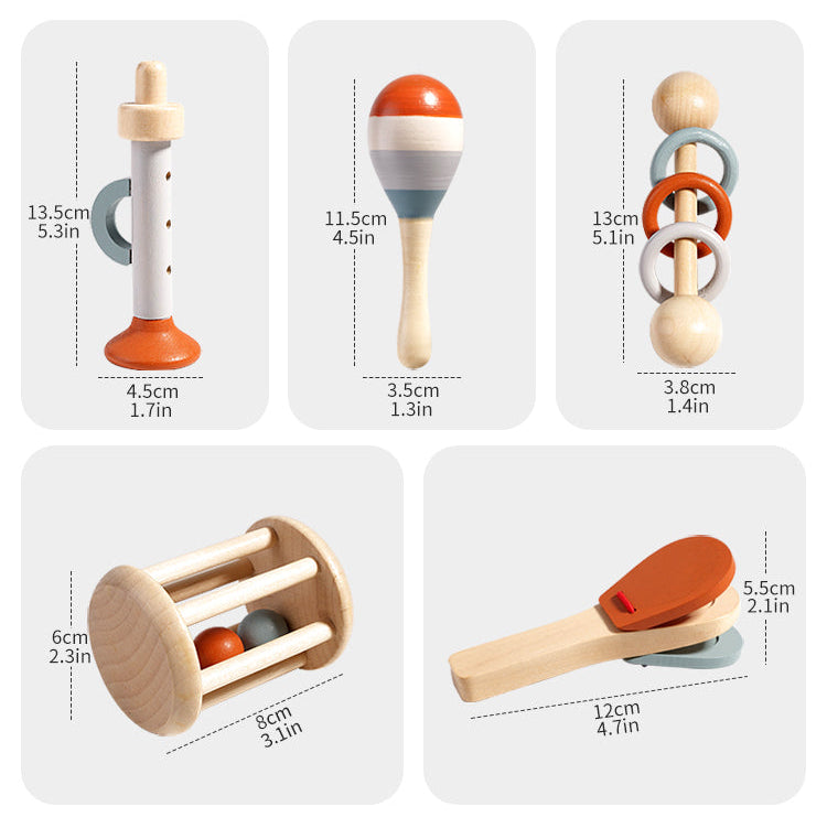 Infant Montessori Soft Sound Bell Musical Instrument