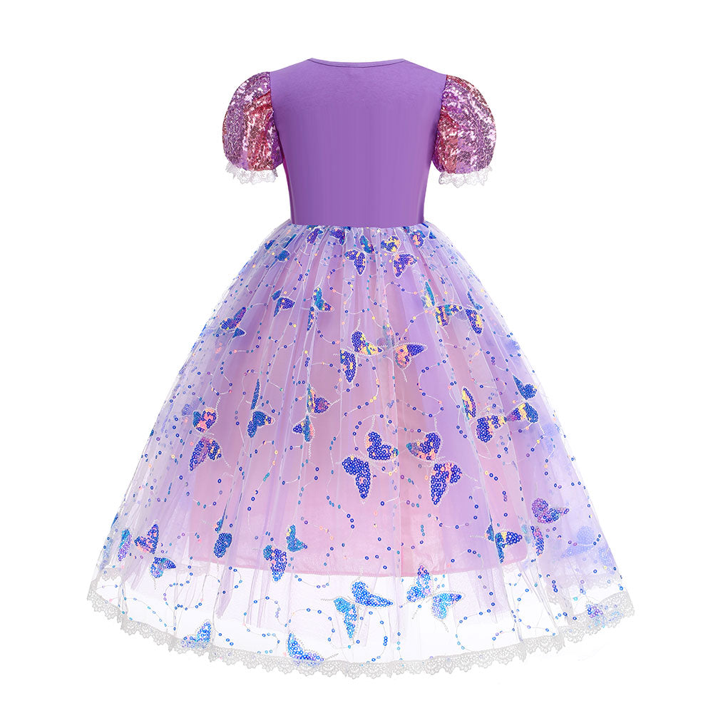 Girls Rapunzel LED Light-Up Princess Dress