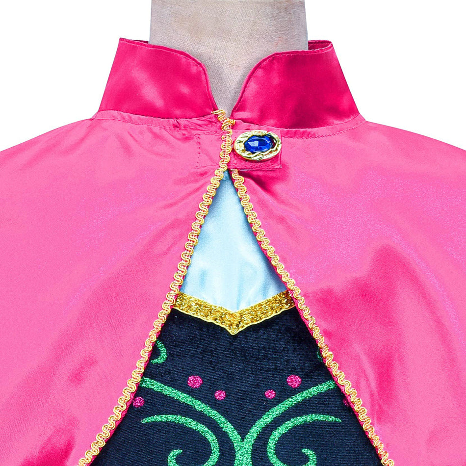 Girls Frozen Princess Sequin Mesh Dress