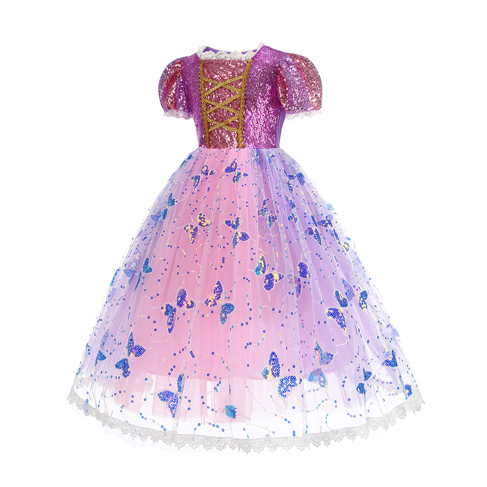 Girls Rapunzel LED Light-Up Princess Dress