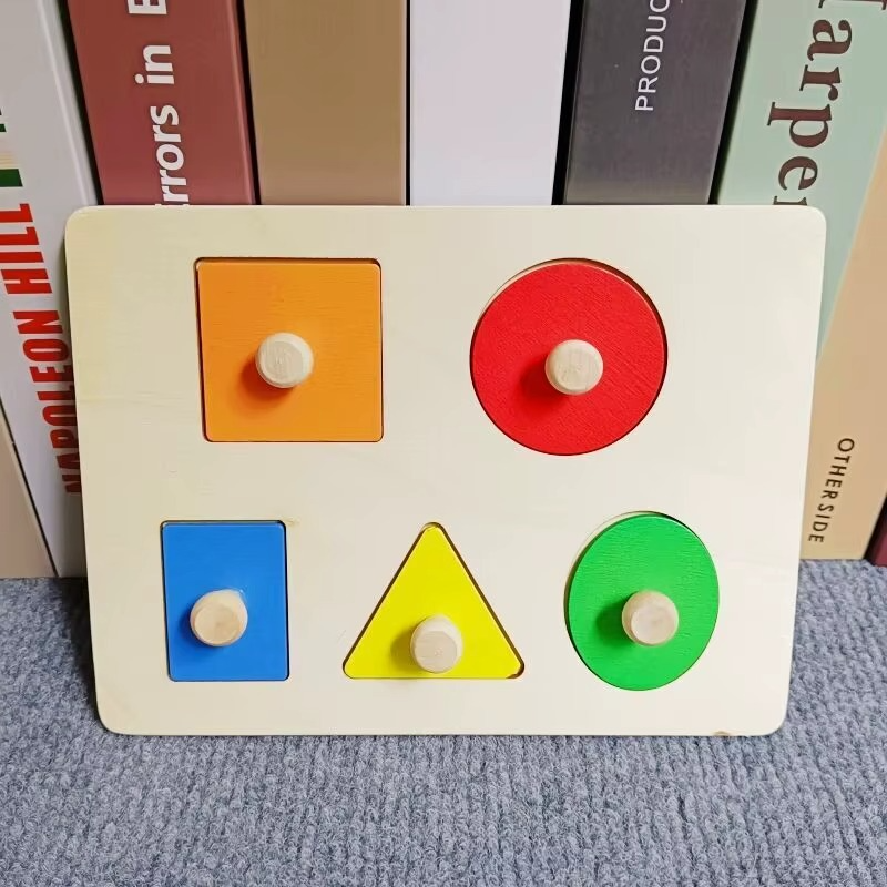 Woods™ - Puzzle for Toddlers - Geometric Montessori Puzzle with Shapes