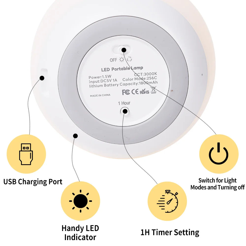 Soft Touch LED Night Light for Kids