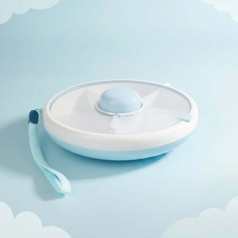 Kids Snack Container With Rotating Compartments