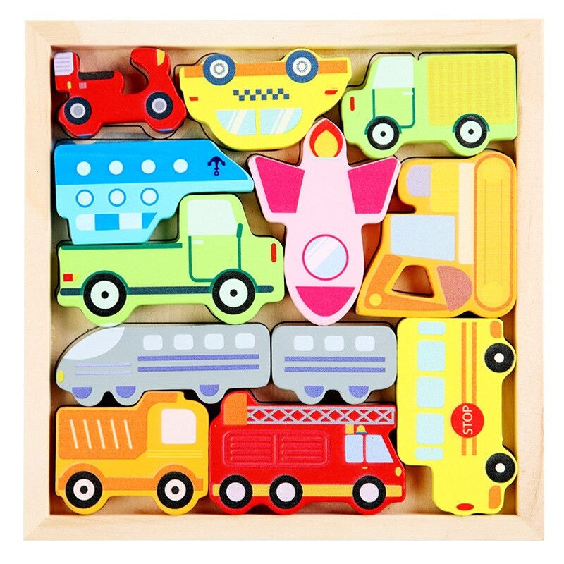 Woods™ - Which figure should sit where? - Figure puzzle (2+1 FREE)