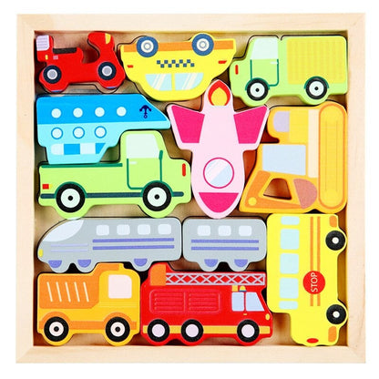 Woods™ - Which figure should sit where? - Figure puzzle (2+1 FREE)