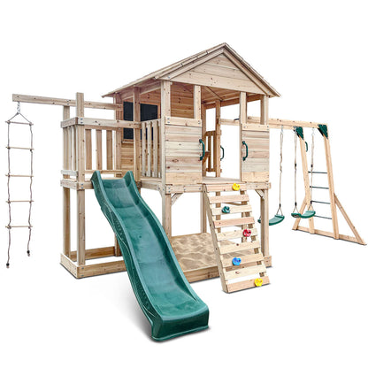 Lifespan Kids Kingston Cubby House with 2.2m Green Slide