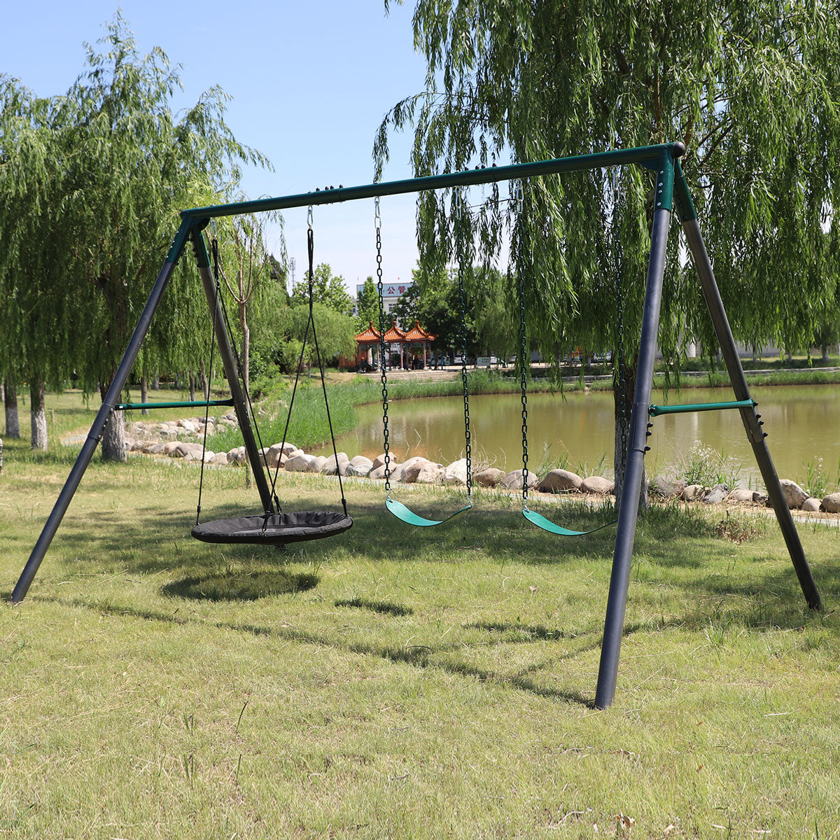 Lifespan Kids Titan Commercial Steel Swing Set