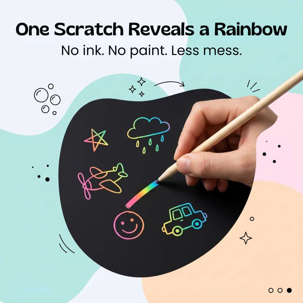 RainbowReveal Scratch Art Kit