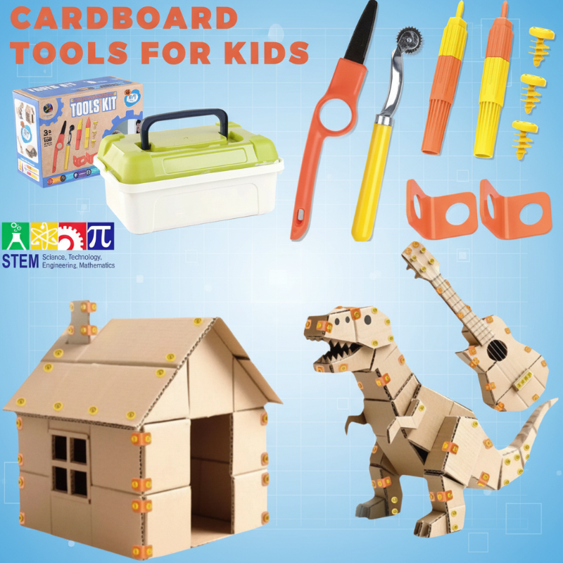 Ultimate Kids Cardboard Builder Tool Set