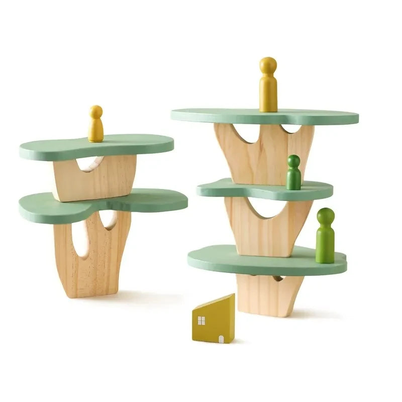 Wooden Montessori Sensory Stacking Toys