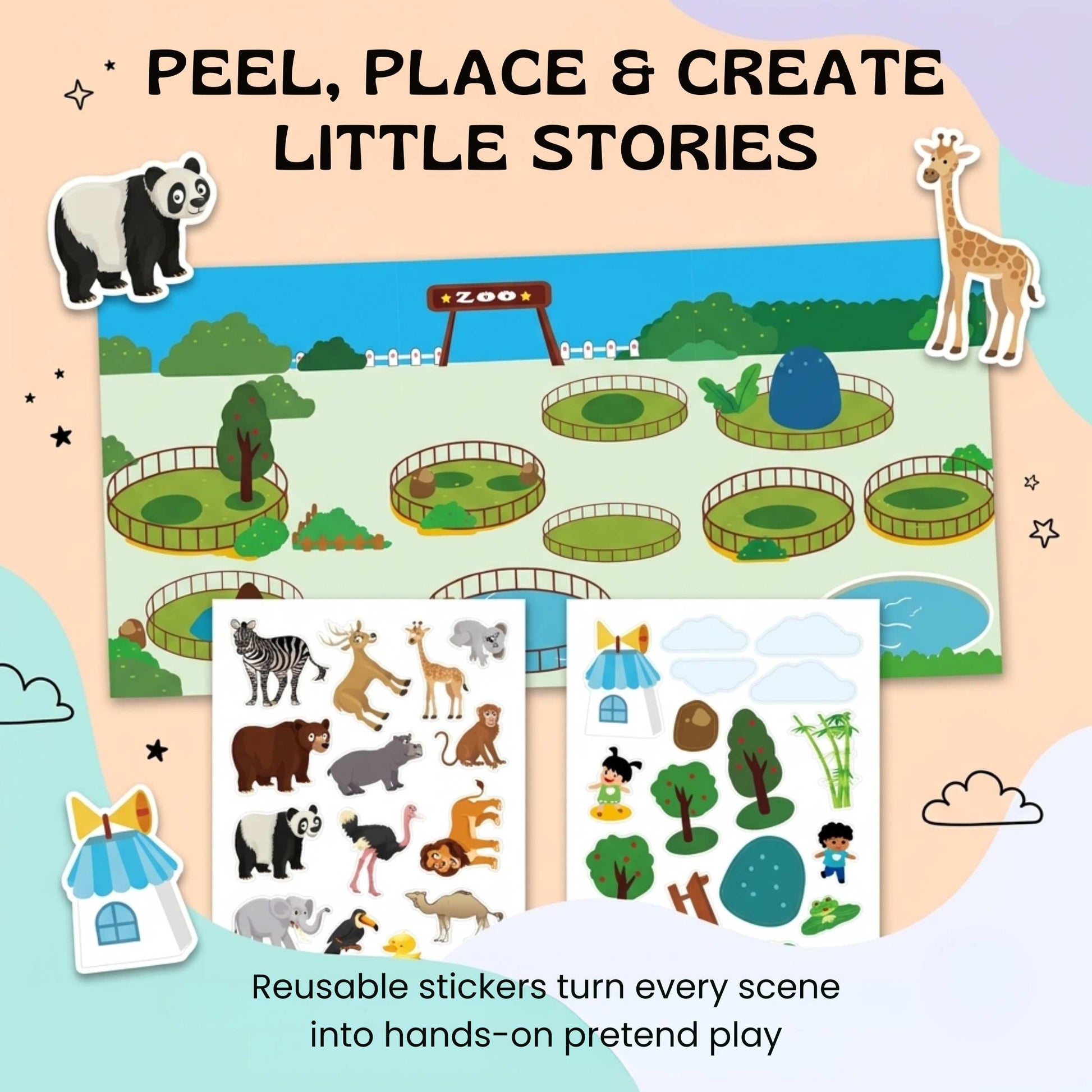 Reusable MiniScene Sticker Book